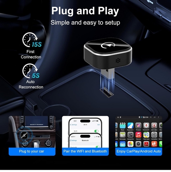 Wireless CarPlay & Android Auto Adapter - Picture 5 of 7